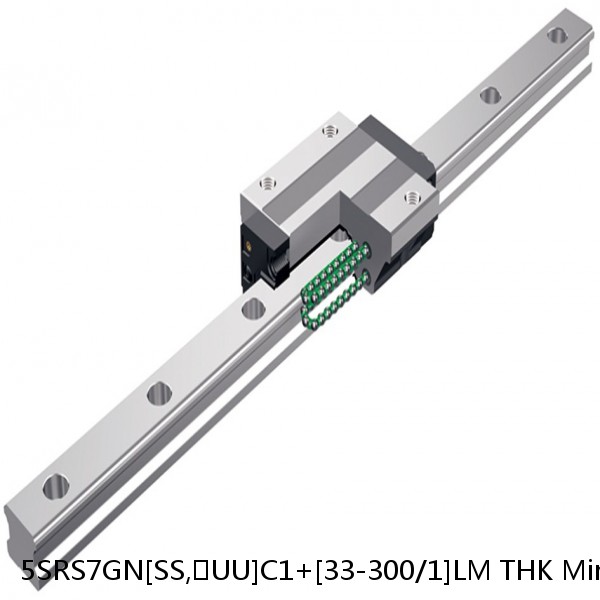 5SRS7GN[SS,​UU]C1+[33-300/1]LM THK Miniature Linear Guide Full Ball SRS-G Accuracy and Preload Selectable