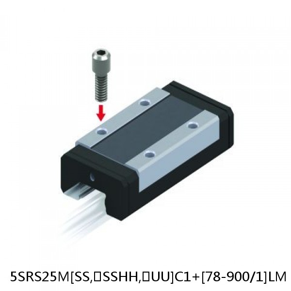 5SRS25M[SS,​SSHH,​UU]C1+[78-900/1]LM THK Miniature Linear Guide Caged Ball SRS Series