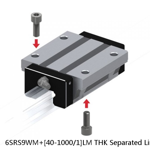 6SRS9WM+[40-1000/1]LM THK Separated Linear Guide Side Rails Set Model HR