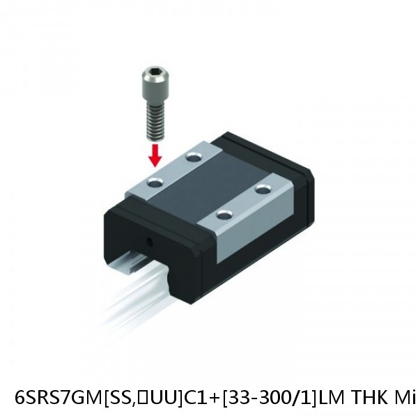 6SRS7GM[SS,​UU]C1+[33-300/1]LM THK Miniature Linear Guide Caged Ball SRS Series